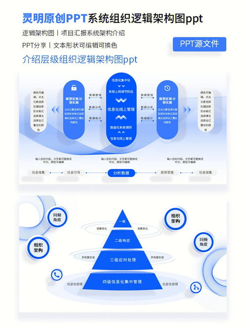 领导超爱的功能超全的组织逻辑架构图ppt